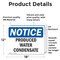 Signmission Produced Water Condensate, 18 in W x Rectangle, Vinyl Decal OS-2PACK-NS-D-1218-L-17883 - alternate 4